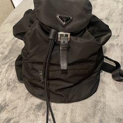 Black Medium Size Prada Backpack