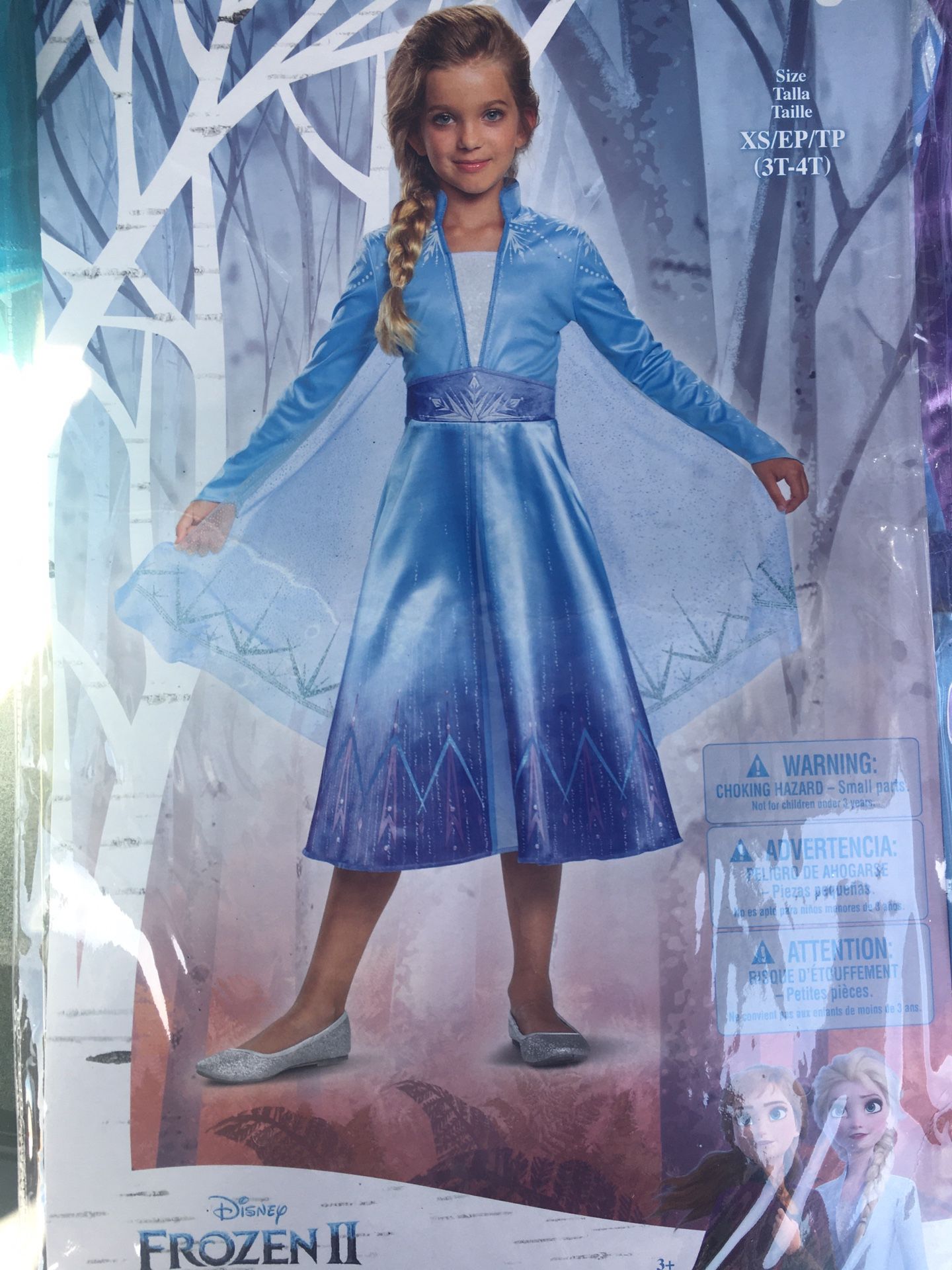 Frozen 2 Elsa kids costume size 3-4, 4-6