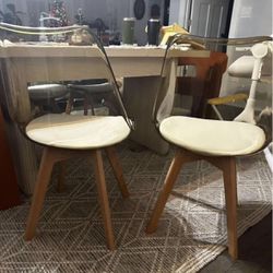 4 Brand new MCM Acrylic Dining Chairs