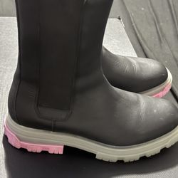 Amir  Black Leather Boots 