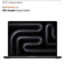 Open Box 2026 MacBook Pro 16” M5 Max 48GB 2TB Space Black Never Used