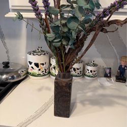 Mid century vase numbered