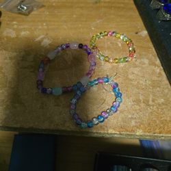 Girls Handmade Bracelets  3 Total