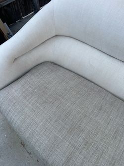 Beige Fabric Upholstered Sofa