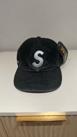 Supreme S Logo 6-Panel Cap Black
