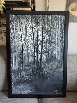 “Enchanted Silence” Original Acrylic Painting On Canvas (36”x24”)