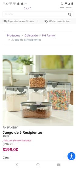 Set recipiente para guardar nuevos