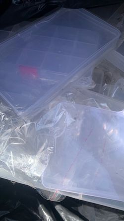 Clear Plastic Storage Containers Set