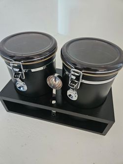 2x 66oz Airtight Coffee Containers with Storage Container and Scoop