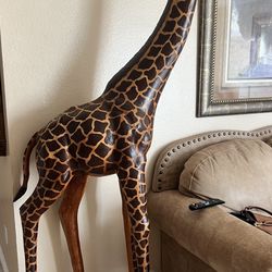 Leather Giraffe 7ft
