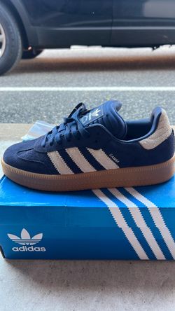 Adidas Samba Sneakers Navy Blue Gum Sole