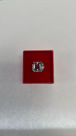 14KT GOLD AQUAMARINE DIAMOND
