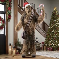 7.5 Ft Animated Star Wars Chewbacca Christmas Animatronic Home Depot - Like new