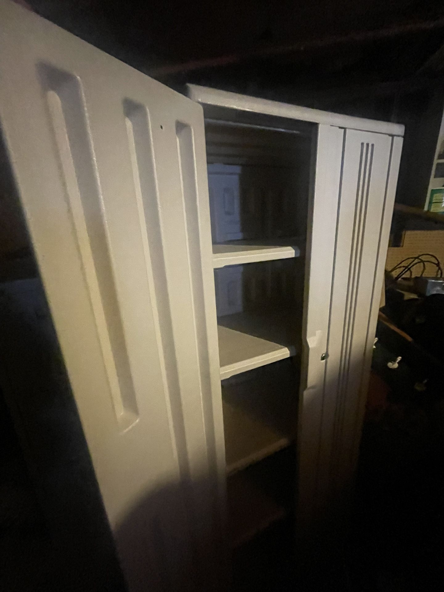 Storage Cabinet Heavy Plastic! Great For Garage Or Shed!