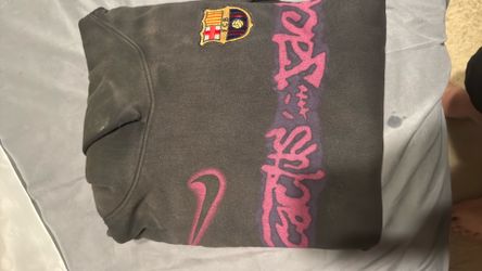 Travis Scott × Nike x FC Barcelona Spray Logo Hoodie