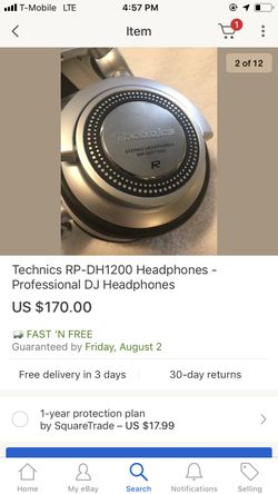 Dj headset profesional technics rpdh 1200
