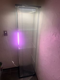 ikea detolf glass display cabinet