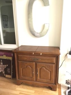 Vintage Stanley Solid Wood! Server Buffet