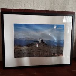 Large Framed Mountain Summit Landscape Photo 32”x42”