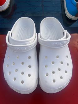 Crocs Classic White Men's Slip-On Sandals US 11 Lightweight Non-Slip