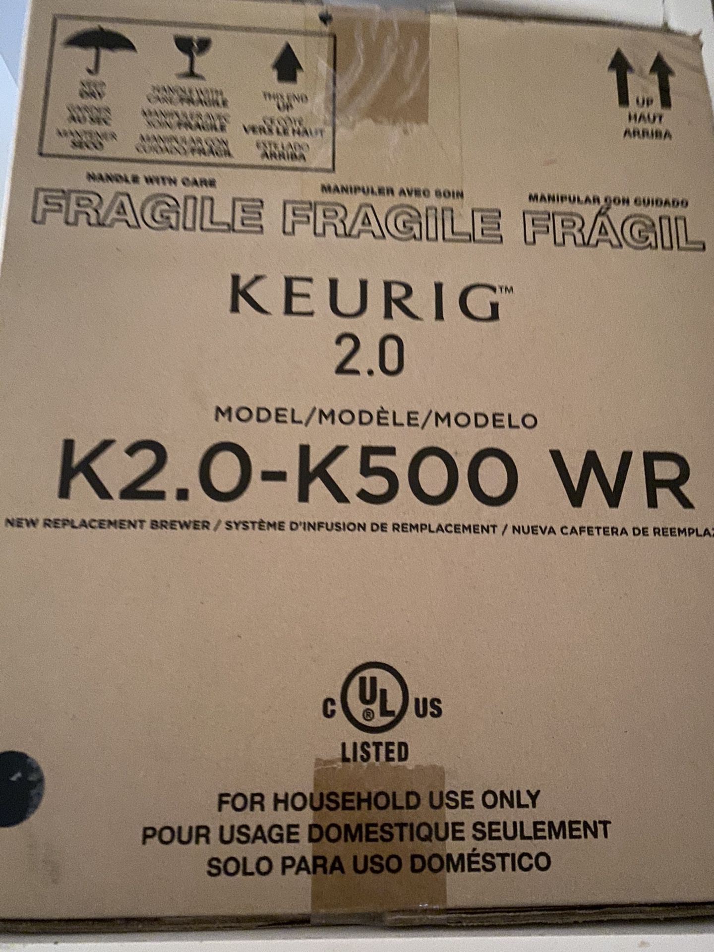 Keurig 2.0 coffee machine in box brand new