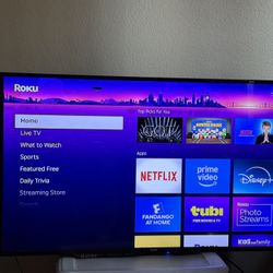 42” Haier TV With Roku And Mount