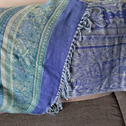 Beautiful Blue And Green Scarf