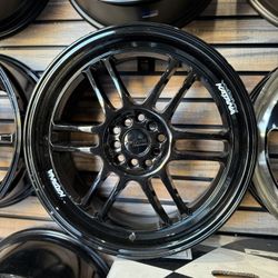 Katana Black WHEELS WITH 235/40/18 GOODYEAR EAGLE SPORT (5x114.3) FITMENT: CIVIC, ACCORD, CAMRY, AND MORE!