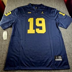 Michigan Wolverines Bryce Underwood Mens Stiched Blue Jerseys Various Sizes Pick Up Easley S.c.