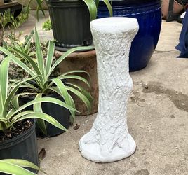 Concrete Birdbath Base: 10”W x 8”D x 23”H