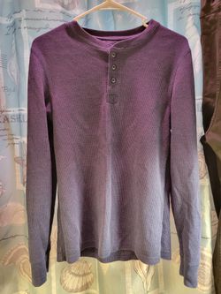 Faded Glory Men's Small Thermal Long Sleeve Shirt