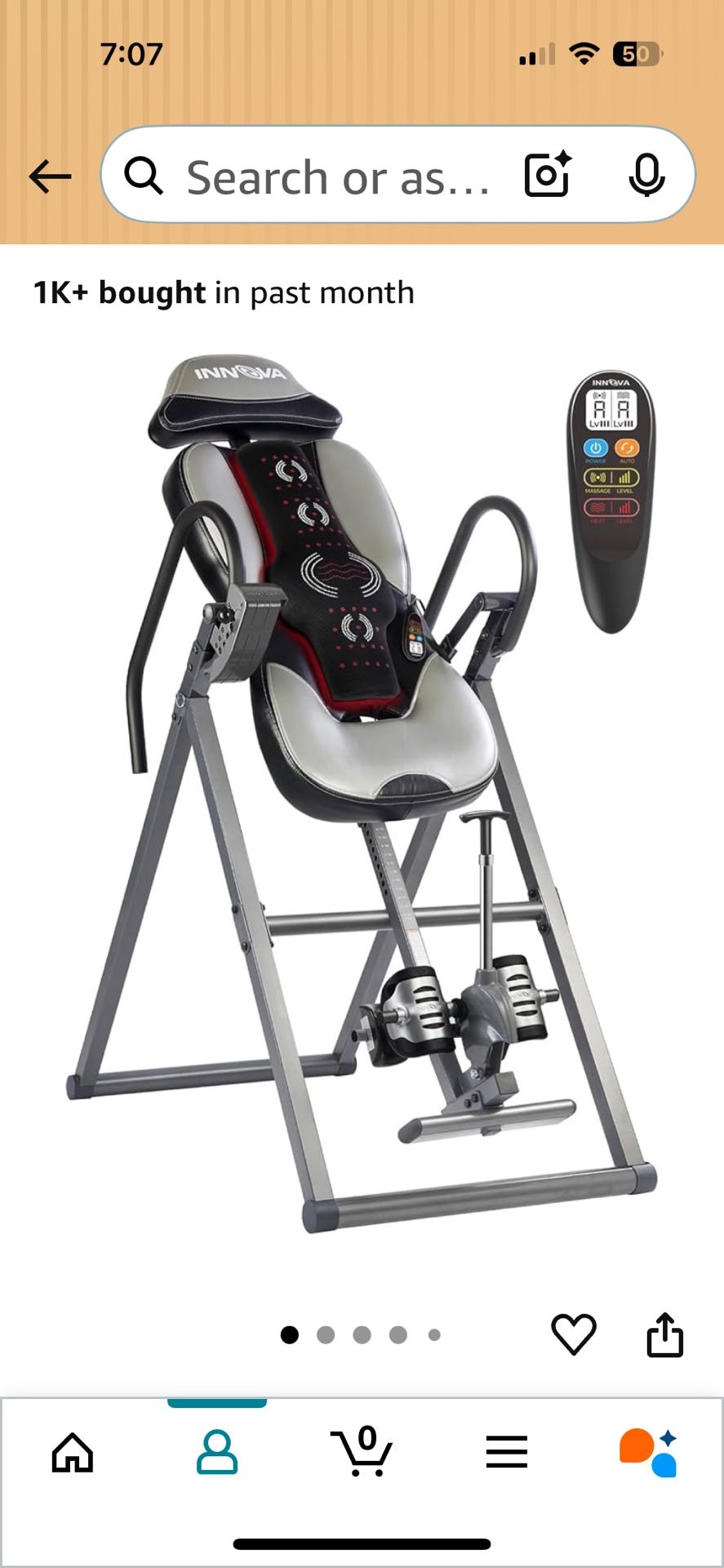 Heat And Massage Inversion Table