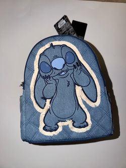Loungefly Disney Stitch Denim Mini Backpack