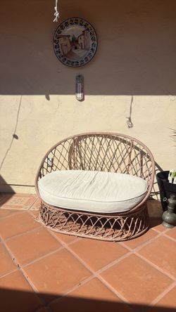 Rattan bench
