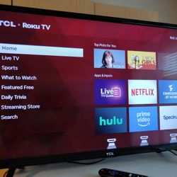 TCL Roku 32"Inch Smart Tv With Remote . Perfect Ready To Pick Uo