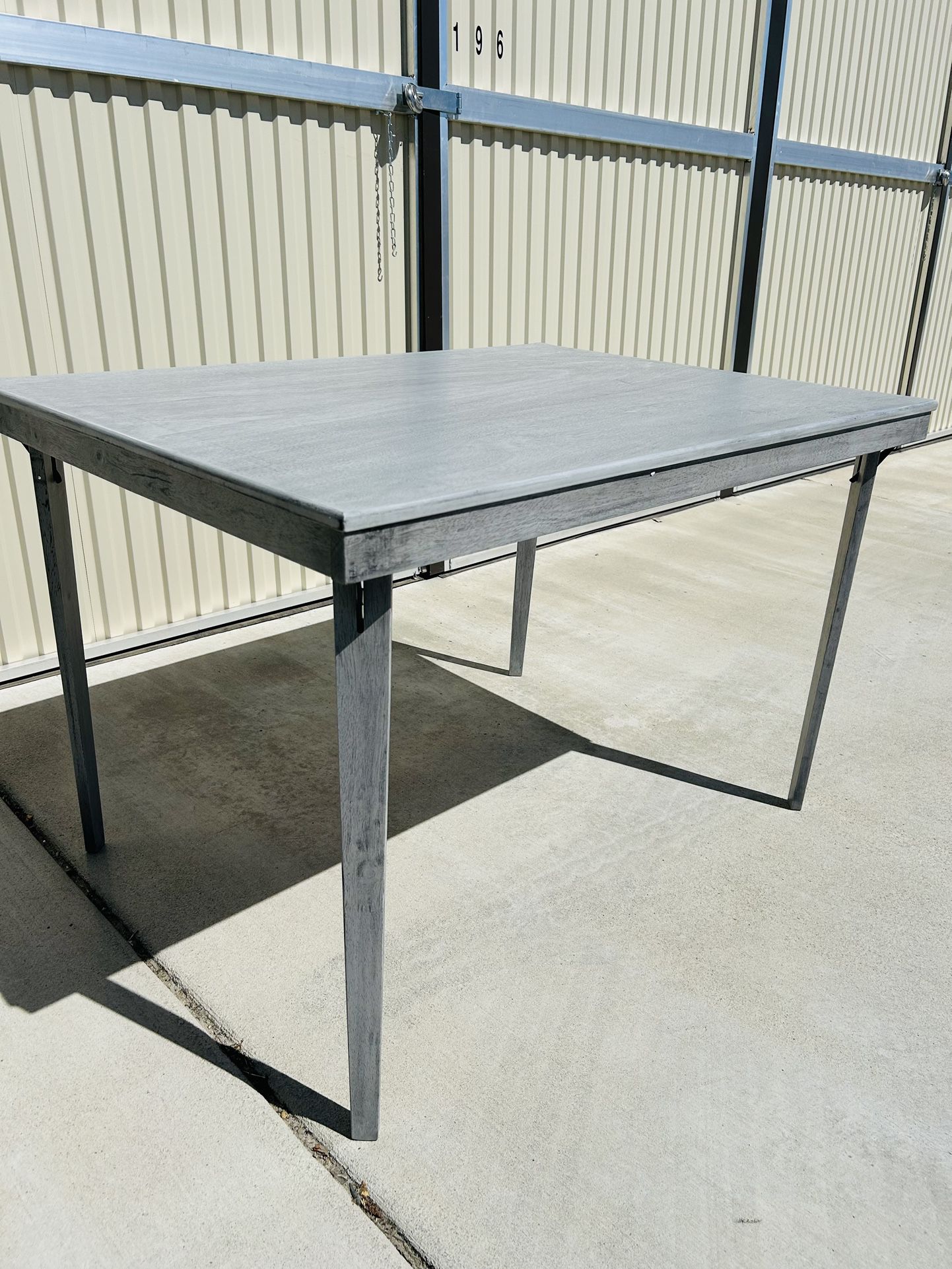 Brand New Gray Wooden Foldable Dining Table 