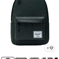 Herschel Classic Backpack – Black Crosshatch, XL 30.0L – Brand New