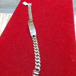 14k Cuban I'd Bracelet 