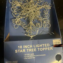 Lighted Christmas Tree Topper