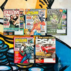 PSM Magazine Lot Of 5, Vintage Retro, GREAT Condition With Inserts, 01, 03, 06