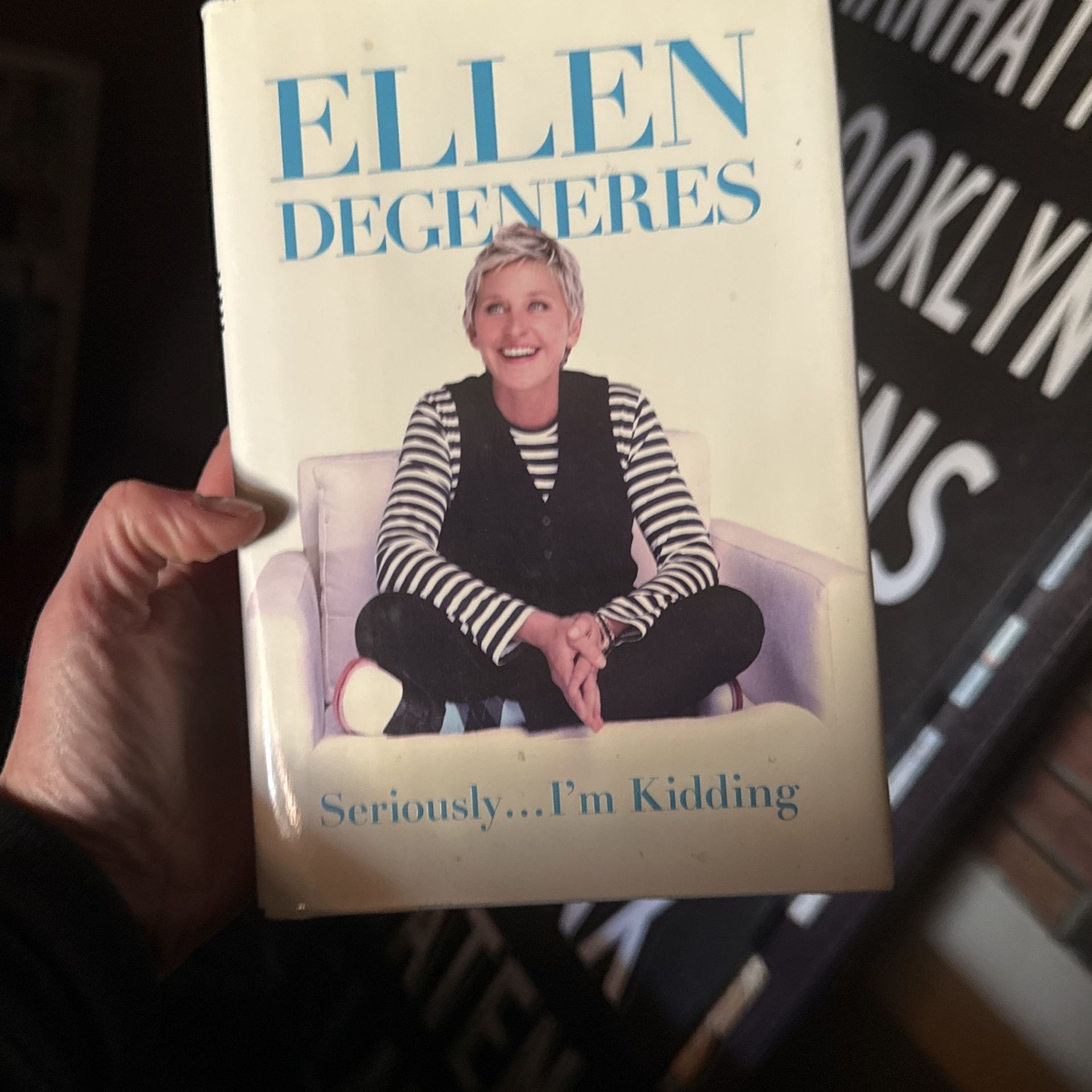 Ellen Degeneres Hardback Book Title Is Seriously… I’m Kidding