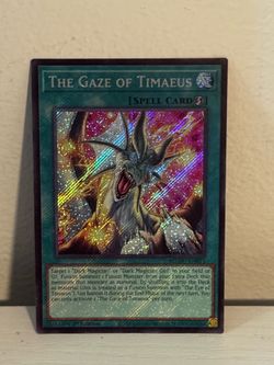 Yugioh The Gaze of Timaeus Secret Rare 1st Edition