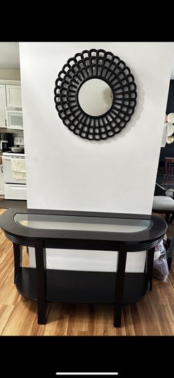 Table + Mirror Set