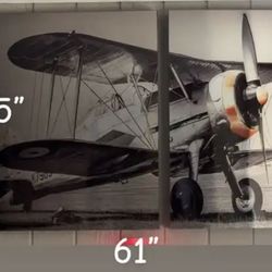 Metal Split Plane Art Work 