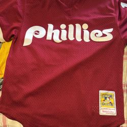 Authentic John Kruk Philadelphia Phillies 1991 Pullover Jersey