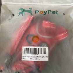 XS Dog harness, red