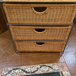 Wicker Drawer Organizer / Dresser