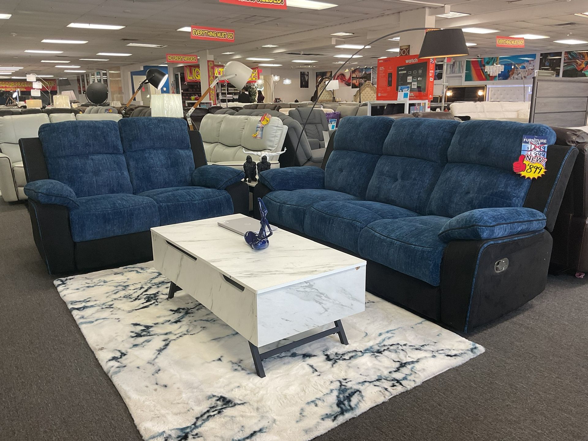 Delivery or warehouse pick up available( beautiful sofa& loveseat set) apartments furniture 40% OFF