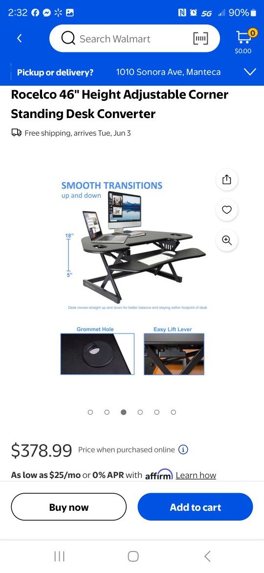 Rocelco Standing Desk
