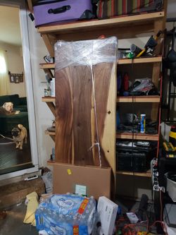 Finished Live EDGE Acacia Countertop